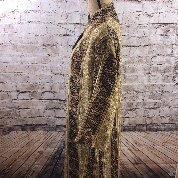 SANTE’ Leopard Moroccan/Bohemian Dress Sz S/M - Picture 2 of 13